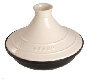 Staub 405093950 Tajine Öntöttvas kerek Sütőedény Ø28cm 2,6L - Bézs/Fekete