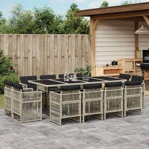 VidaXL Polyrattan Kerti Étkezőgarnitúra - 13 részes