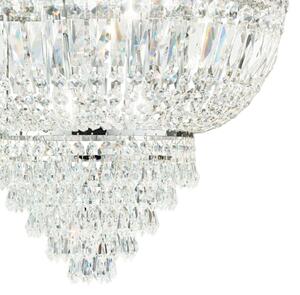 DUBAI klasszikus kristály mennyezeti lámpa, króm, 24-es