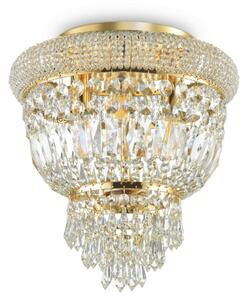 DUBAI klasszikus kristály mennyezeti lámpa, arany, hármas