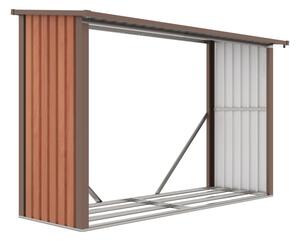 G21 WOH 335 tüzifa tároló - 242 x 89 cm, barna
