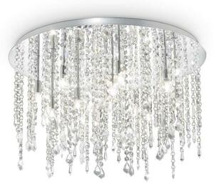 ROYAL Modern-kristály mennyezeti lámpa, átlátszó, szürke