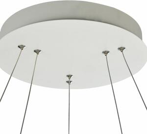 NOLA modern LED csillár, fehér 3300 lm, d:60 cm