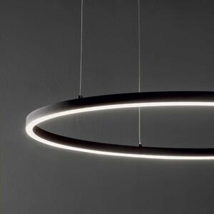 ORACLE SLIM LED modern függőlámpa fekete, d: 70 cm