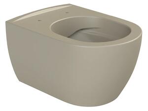 CeraStyle CITY fali WC - MATT BÉZS - rimless - perem nélküli - rejtett rögzítésű - 53 cm