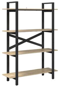 VidaXL Könyvespolc Sonoma tölgy 100 x 33,5 x 140 cm Faanyag