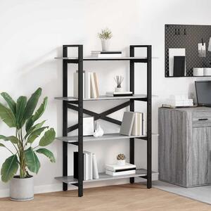 VidaXL Könyvespolc Szürke Sonoma 100 x 33,5 x 140 cm Faanyag