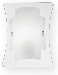 TRIPLO Modern fali lámpa, opálos fehér, átlátszó, egyes