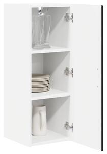 VidaXL Konyhaszekrény polcokkal 2 pcs Fekete 30 x 31 x 80 cm Faanyag
