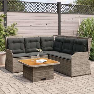 VidaXL Polyrattan Kerti Ülőgarnitúra - 4 részes - Szürke