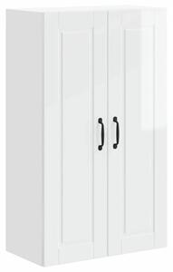 VidaXL Fali Szekrény PORTO Magas Fényű Fehér 60 x 31 x 100 cm Faanyag