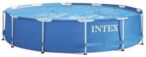 Intex Frame Pool Rondo Fémvázas medence vízforgatóval, 366 x 76 cm átmérő, 6503 l űrtartalom, Kék