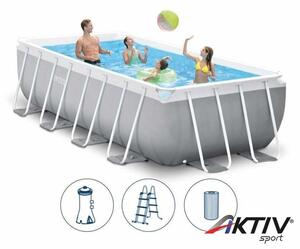 Intex Fémvázas medence szett Prism 400x200x122 cm
