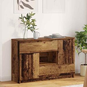 VidaXL Széf fiókkal Öreg fa 100 x 30 x 65,6 Faanyag