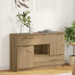 VidaXL Széf fiókkal Artisan tölgy 100 x 30 x 65,6 Faanyag