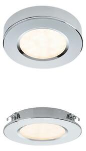 MT modern LED sűlyesztett lámpa króm opál ernyővel/búrával,3W semleges fehér fényű 4000K