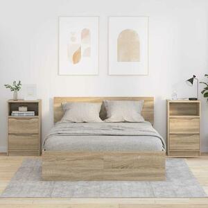VidaXL Éjjeliszekrények 2 pcs Sonoma tölgy 40 x 30 x 467 cm Faanyag