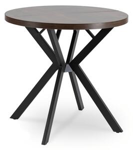 JAKS Kerek bővíthető asztal 80 - 160 cm dió Dorian