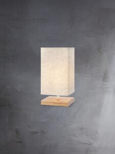 FOUR modern éjjeli asztali lámpa fa talppal
