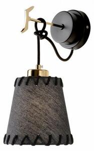 TAILOR Modern fali lámpa matt fekete/sötétszűrke, 40cm