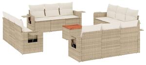 VidaXL Polyrattan Kerti Ülőgarnitúra - 13 részes - Bézs