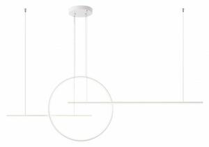 ROTONDA minimál LED függőlámpa fehér/fehér, 100cm
