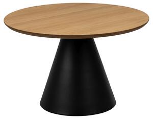 MAZZONI EXPORT BOSCO Természetes Tölgy/fekete láb - KEREK DOHÁNYZÓASZTAL 65 cm DOHÁNYZÓASZTAL FURNÉR