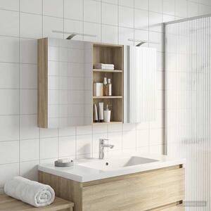 Fürdőszobai Szekrény Szett 3 pcs 140 x 14,5 x 70 cm Faanyag