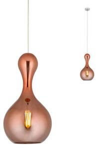 LOB függőlámpa, króm, rose-gold, 22cm