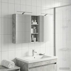 Fürdőszobai Szekrény Szett 3 pcs 130 x 14,5 x 70 cm Faanyag