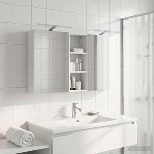 Fürdőszobai Szekrény Szett 3 pcs 130 x 14,5 x 70 cm Faanyag