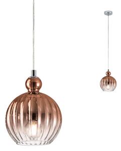 PLUMEN függőlámpa, króm, rose-gold, 15cm