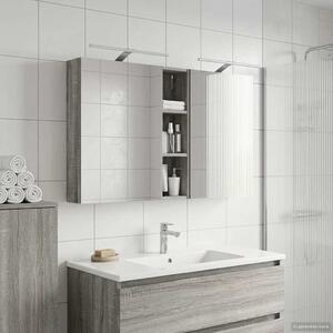 Fürdőszobai Szekrény Szett 3 pcs 120 x 14,5 x 70 cm Faanyag