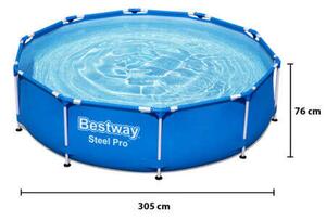 Bestway Steel Pro Medence - Fémvázas - 305x76cm
