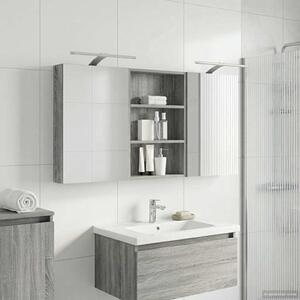 Fürdőszobai Szekrény Szett 3 pcs 120 x 10,5 x 60,5 cm Faanyag