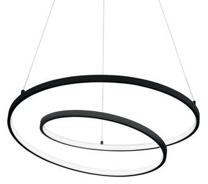 ÓZ modern LED csillár, fekete, 60 cm