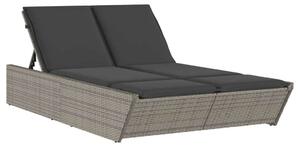 VidaXL Dupla Napozóágy - Polyrattan - 200cm