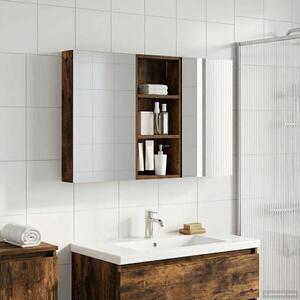 Fürdőszobai Szekrény Szett 3 pcs 110 x 10,5 x 60,5 cm Faanyag