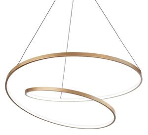 ÓZ modern LED csillár, matt réz
