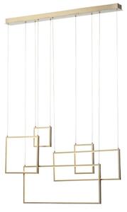 PLANAO LED csillár, matt réz, 100x15 cm