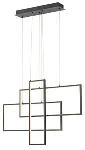 PLANAO LED csillár, matt fekete, 60W
