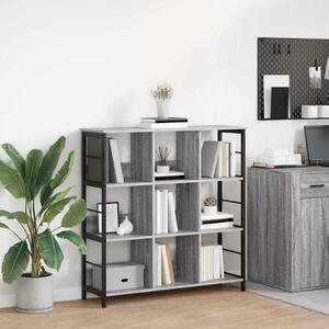 VidaXL Könyvespolc Szürke Sonoma 102 x 32 x 104,5 cm Faanyag