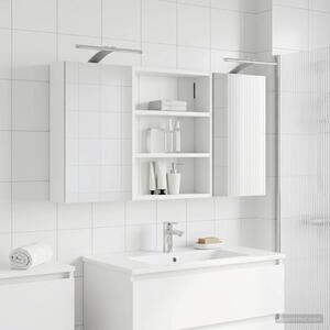 Fürdőszobai Szekrény Szett 3 pcs 100 x 10,5 x 50 cm Faanyag