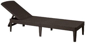 Keter ALLIBERT JAIPUR exkluzív polyrattan kerti nyugágy - barna - 188 cm (8711245144894)