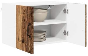 VidaXL Konyhaszekrény polcokkal 2 pcs Öreg fa 60 x 31 x 40 cm Faanyag