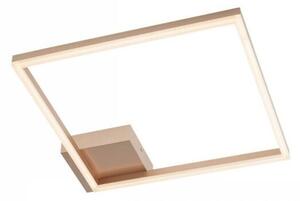 KLEE modern LED mennyezeti lámpa matt arany szatén ernyővel/búrával,30W melegfényű 3000K