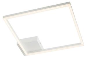 KLEE modern LED mennyezeti lámpa matt fehér szatén ernyővel/búrával,30W melegfényű 3000K