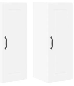 VidaXL Konyhaszekrény polcokkal 2 pcs Fehér 30 x 31 x 80 cm Faanyag