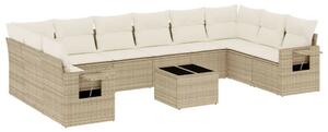 VidaXL Polyrattan Kerti Ülőgarnitúra - 11 részes - Bézs