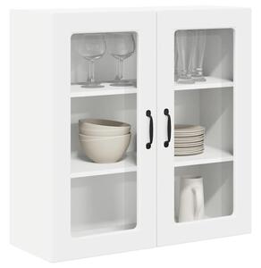 VidaXL Fali üveges szekrény PORTO Fehér 80 x 31 x 80 cm Szerelt Fa